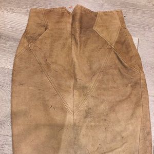 Leather vintage D'linea skirt